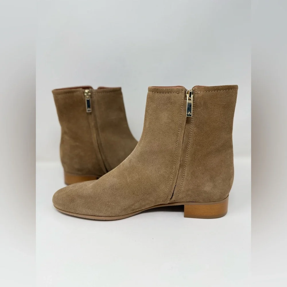 New Aquatalia Sahara Weatherproof Bootie Brown Suede Sz 9